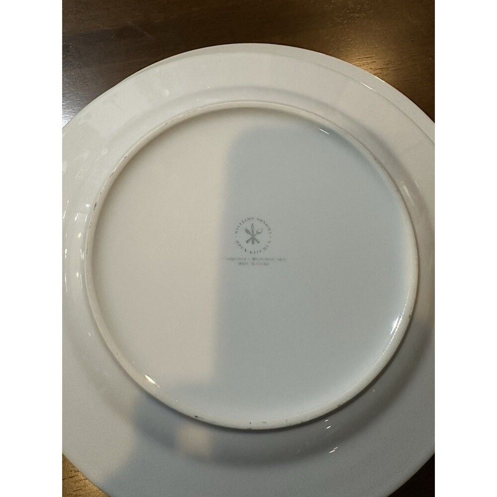 Williams Sonoma Open Kitchen Dinner Plates All White 10.50" Set of 4 - Picture 2 of 3